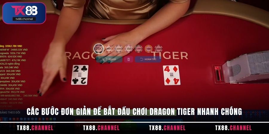Các bước đơn giản để bắt đầu chơi Dragon Tiger nhanh chóng
