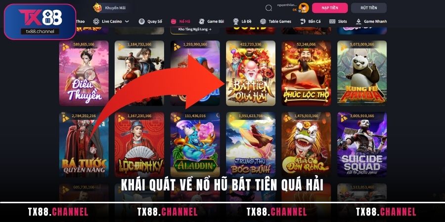 Khái quát về nổ hũ Bát Tiên Quá Hải